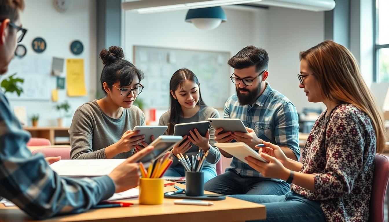 Students and educational resources in a modern learning environment